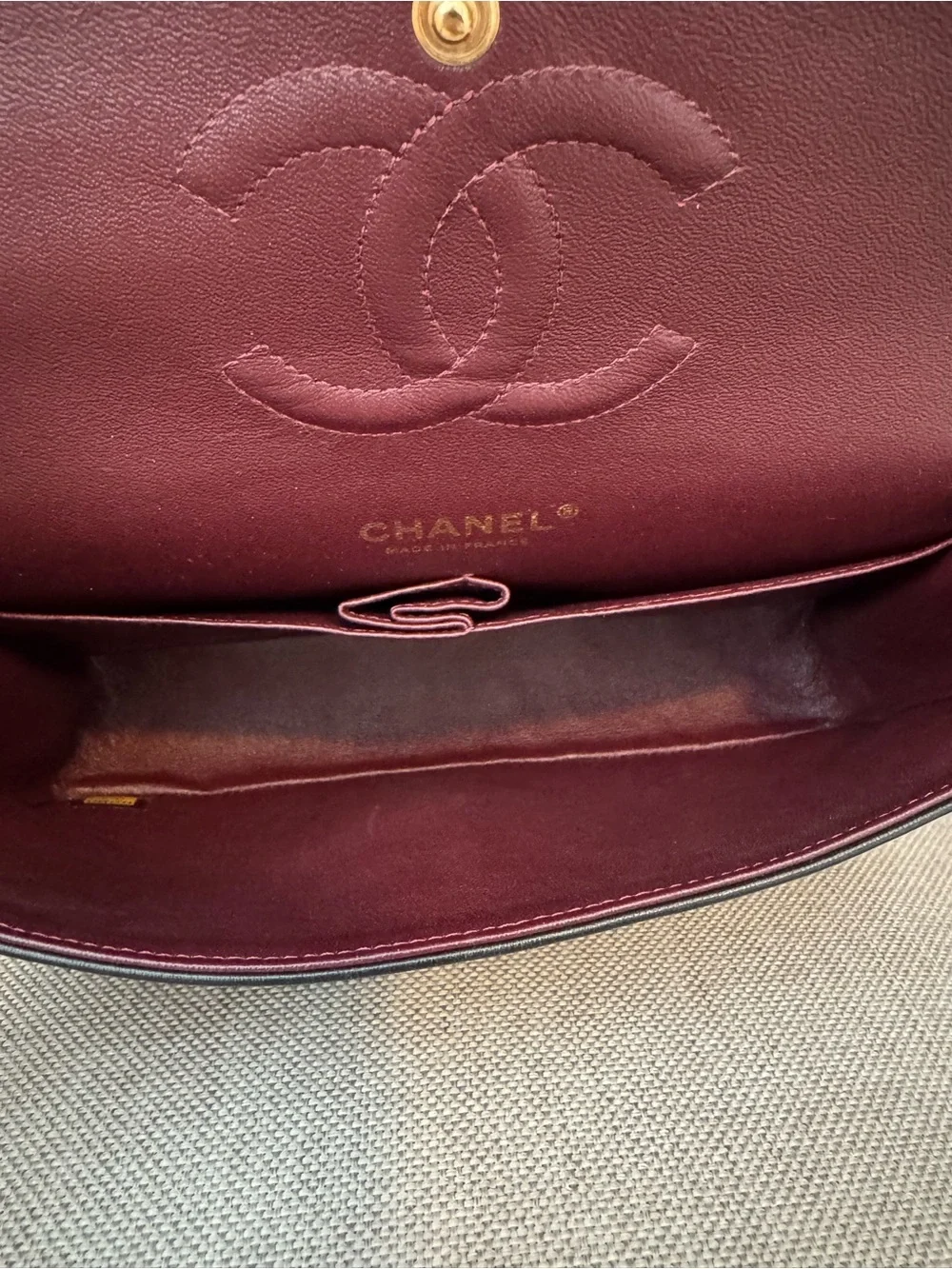 Chanel Medium Black Lambskin Classic Double Flap Bag